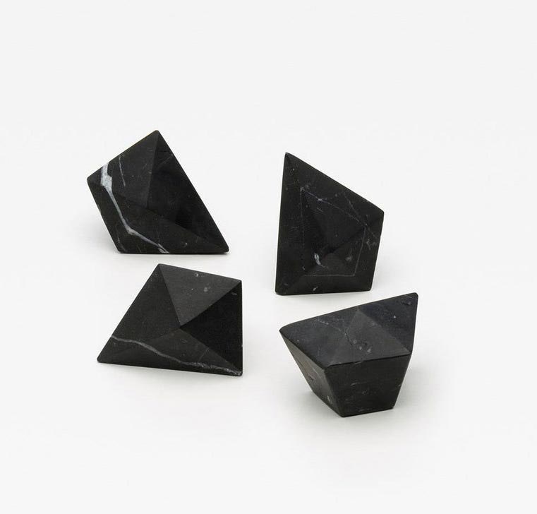 Nero Marquina Irregular Small Marble Handles