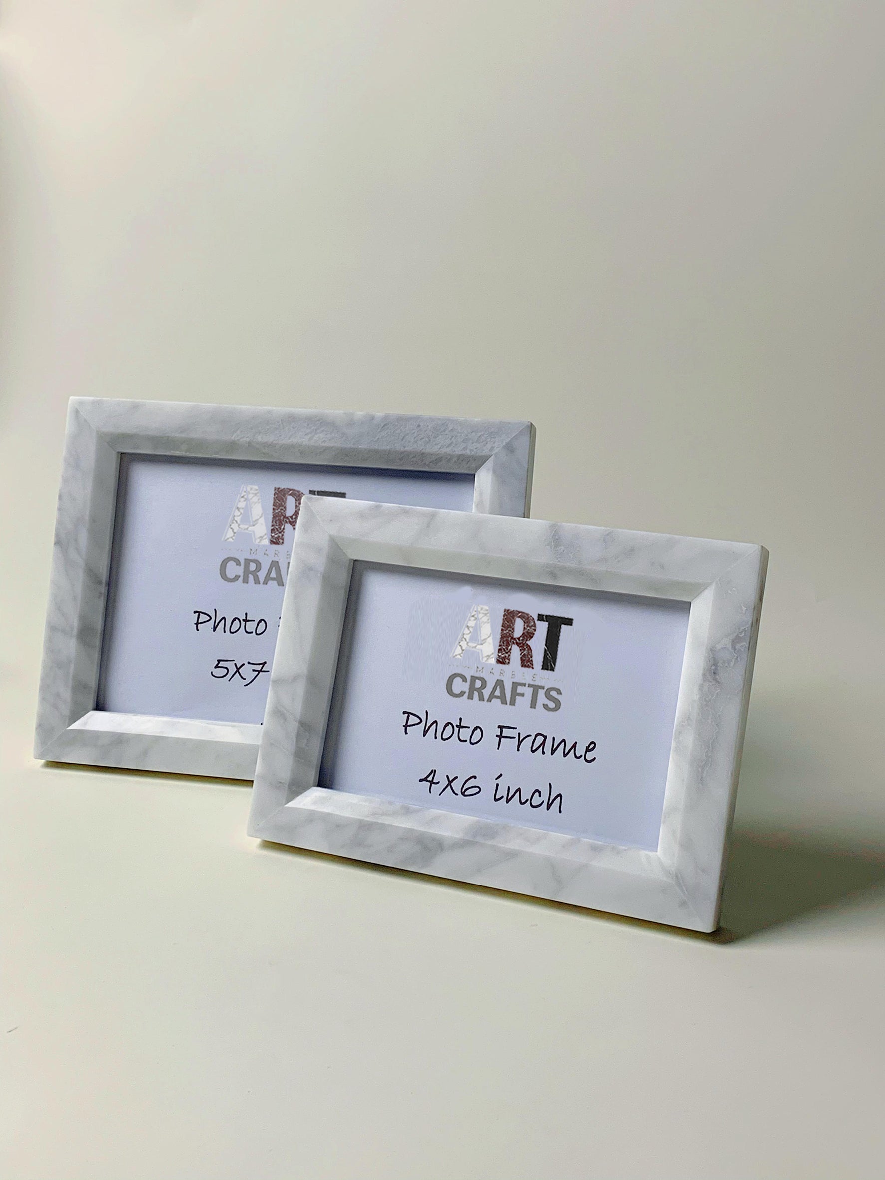 Carrara White Marble Picture Frames