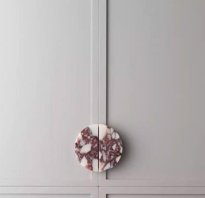 Calacatta Viola Small Oval Marble Handles