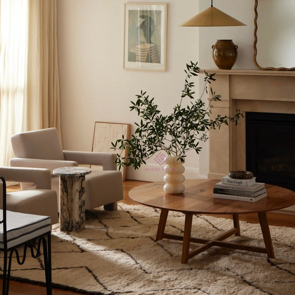 White Onyx Vases for Tabletop