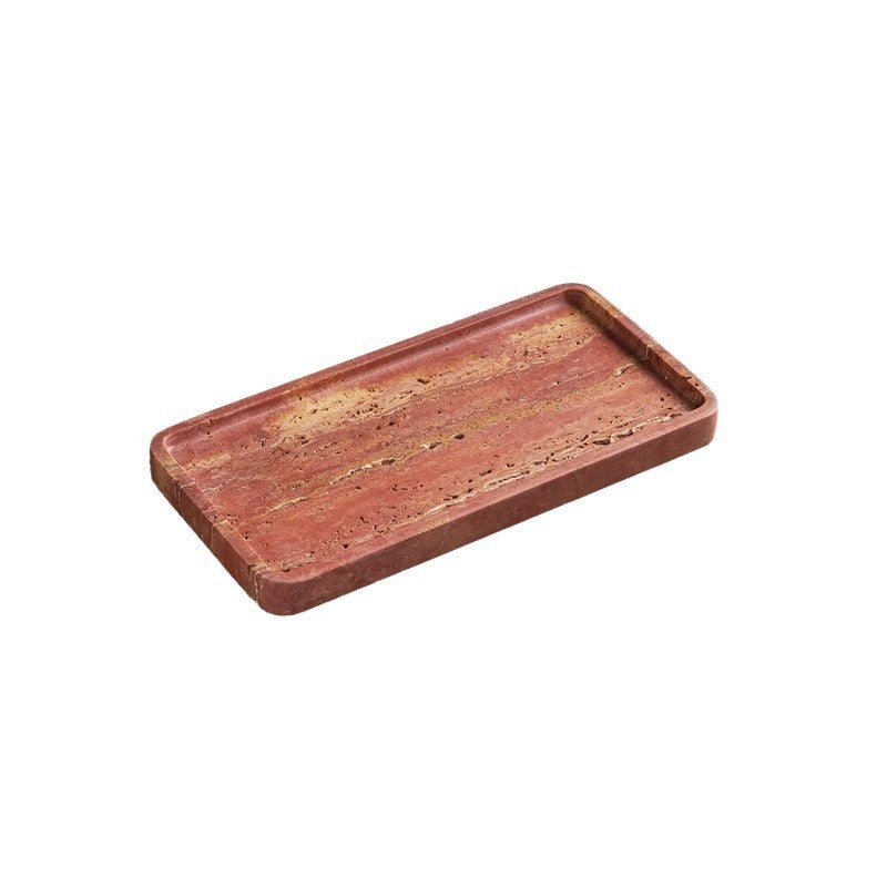 Red Travertine Trays