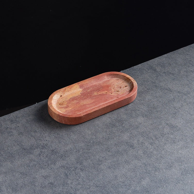 Red Travertine Trays
