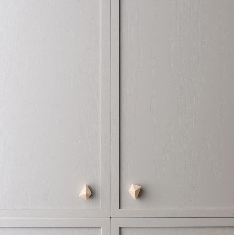 Beige Travertine Irregular Small Handles