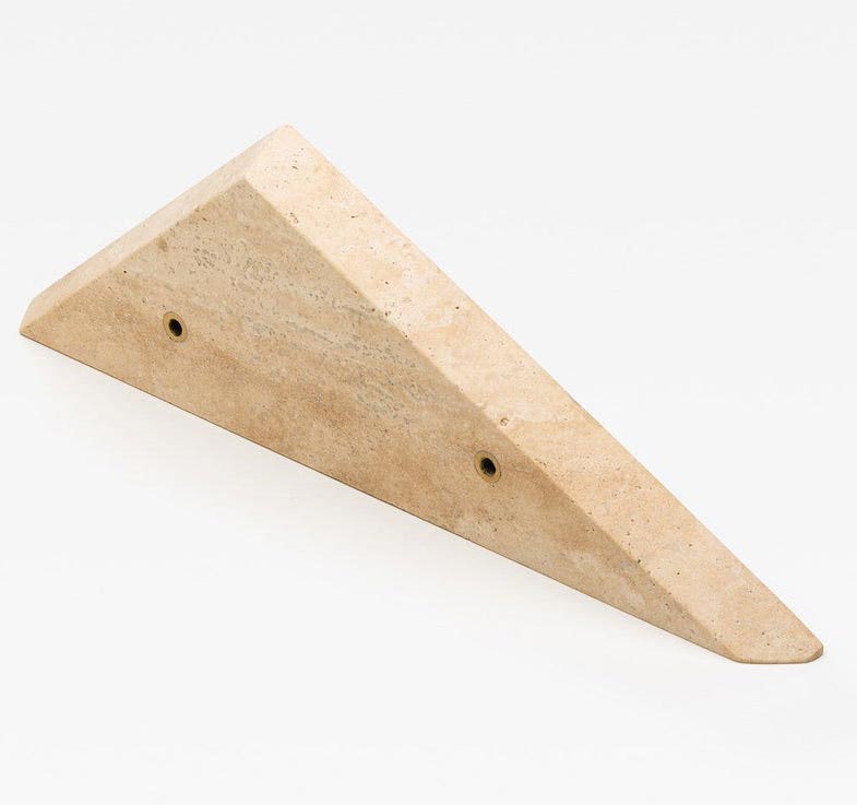 Beige Travertine Diamond Irregularity Big Marble Handles