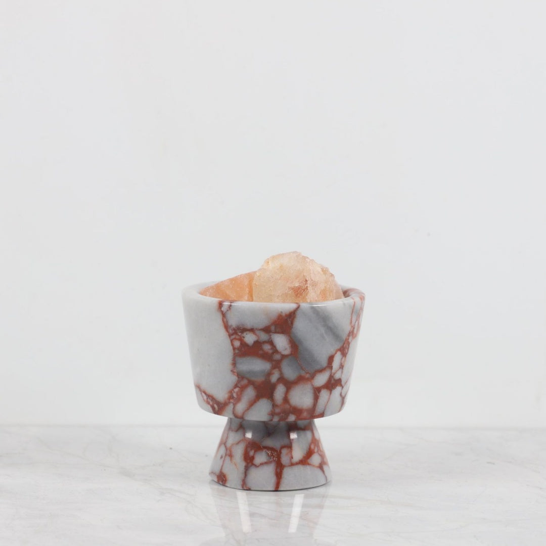 Marble Cup Candle Holders for Tabletop Decor