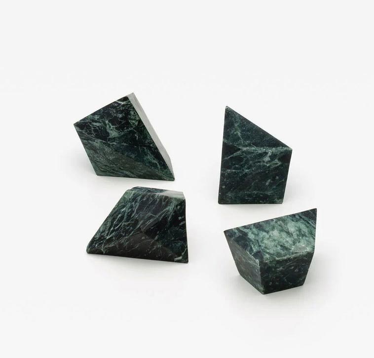 Dark Green Irregular Small Marble Handles