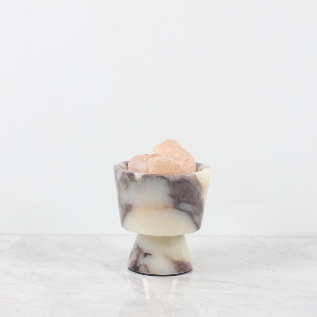 Marble Cup Candle Holders for Tabletop Decor