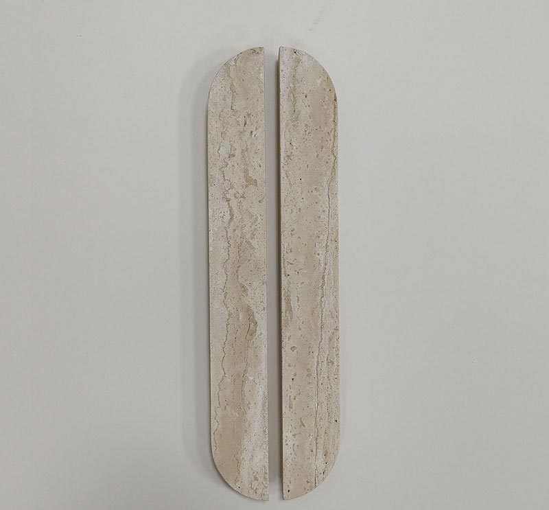 Beige Travertine Large Oval Handles