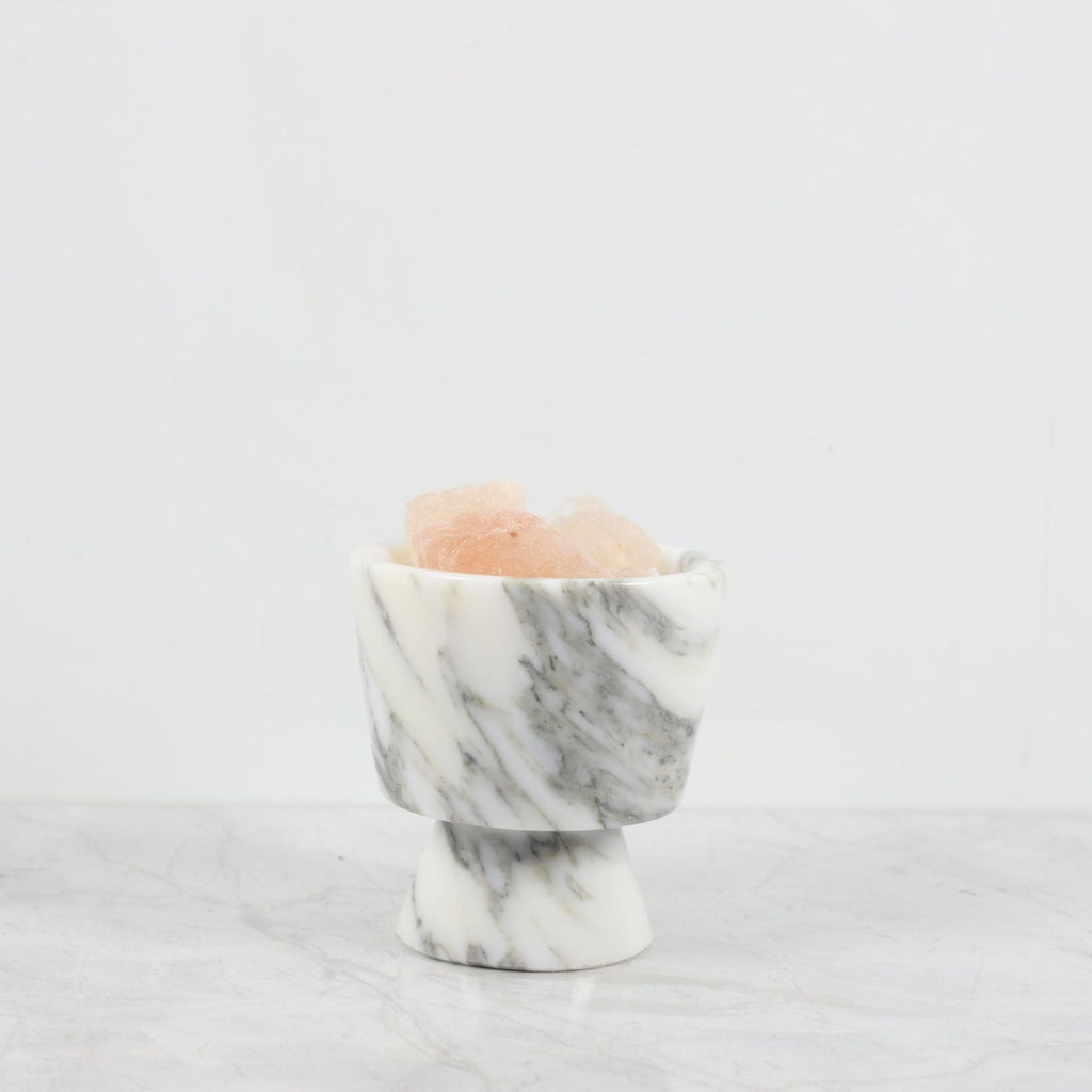 Marble Cup Candle Holders for Tabletop Decor