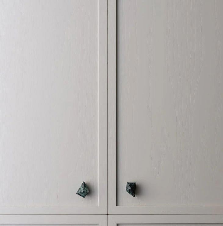 Dark Green Irregular Small Marble Handles