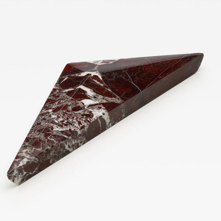 Rosso Levanto Diamond Irregular Big Marble Handles