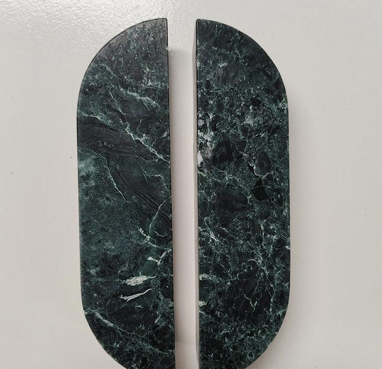 Small Oval Natural Marble Handles