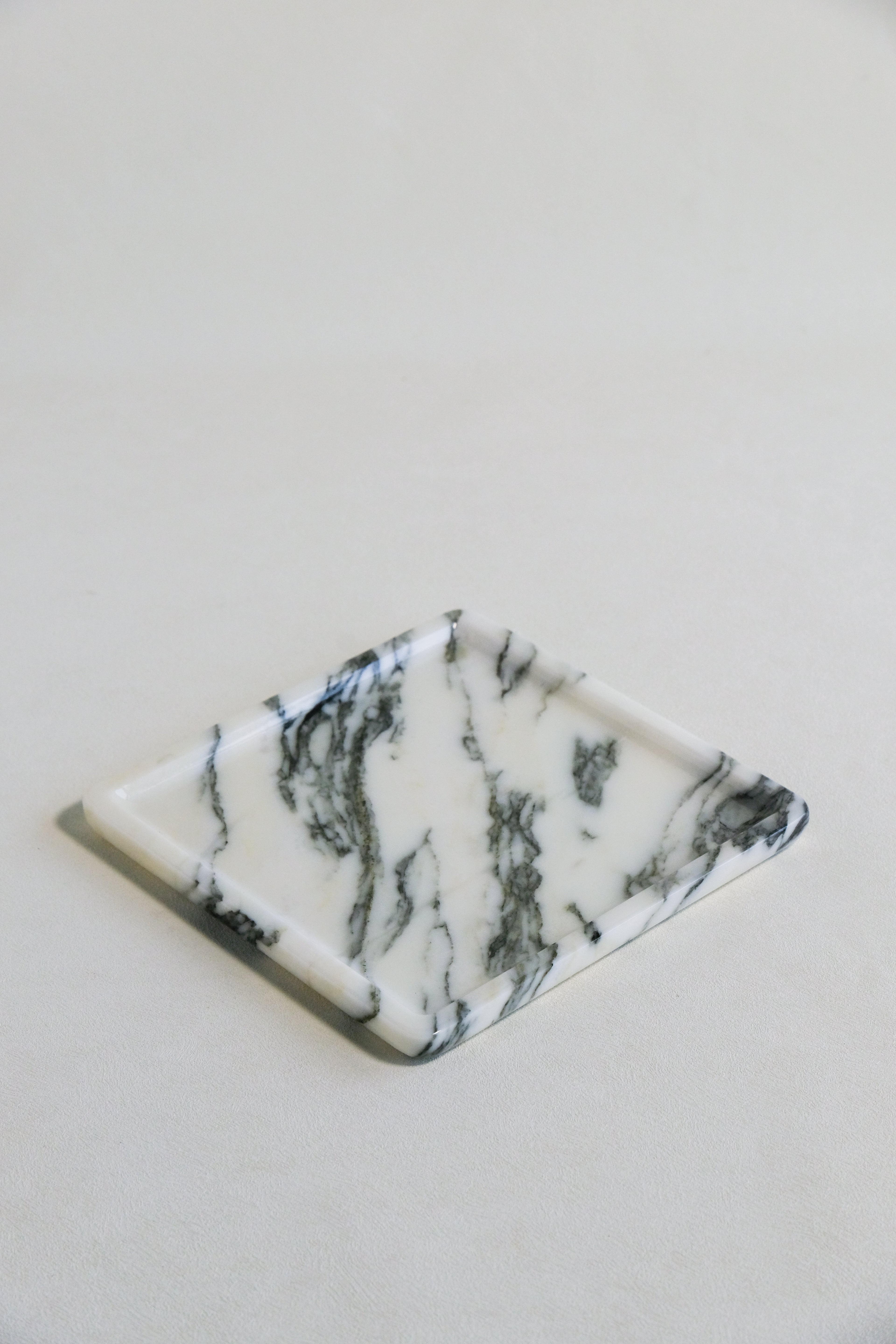 Arabescato White Polished Square Tray