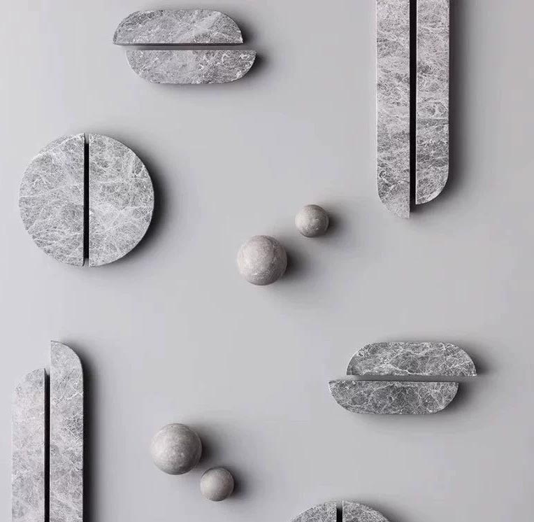 Round Ball Natural Marble Handles