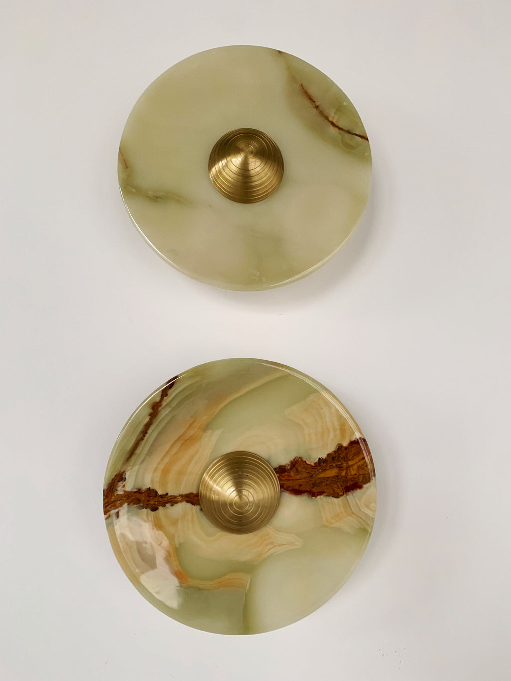 Aurora Series Green Onyx Wall Lamp