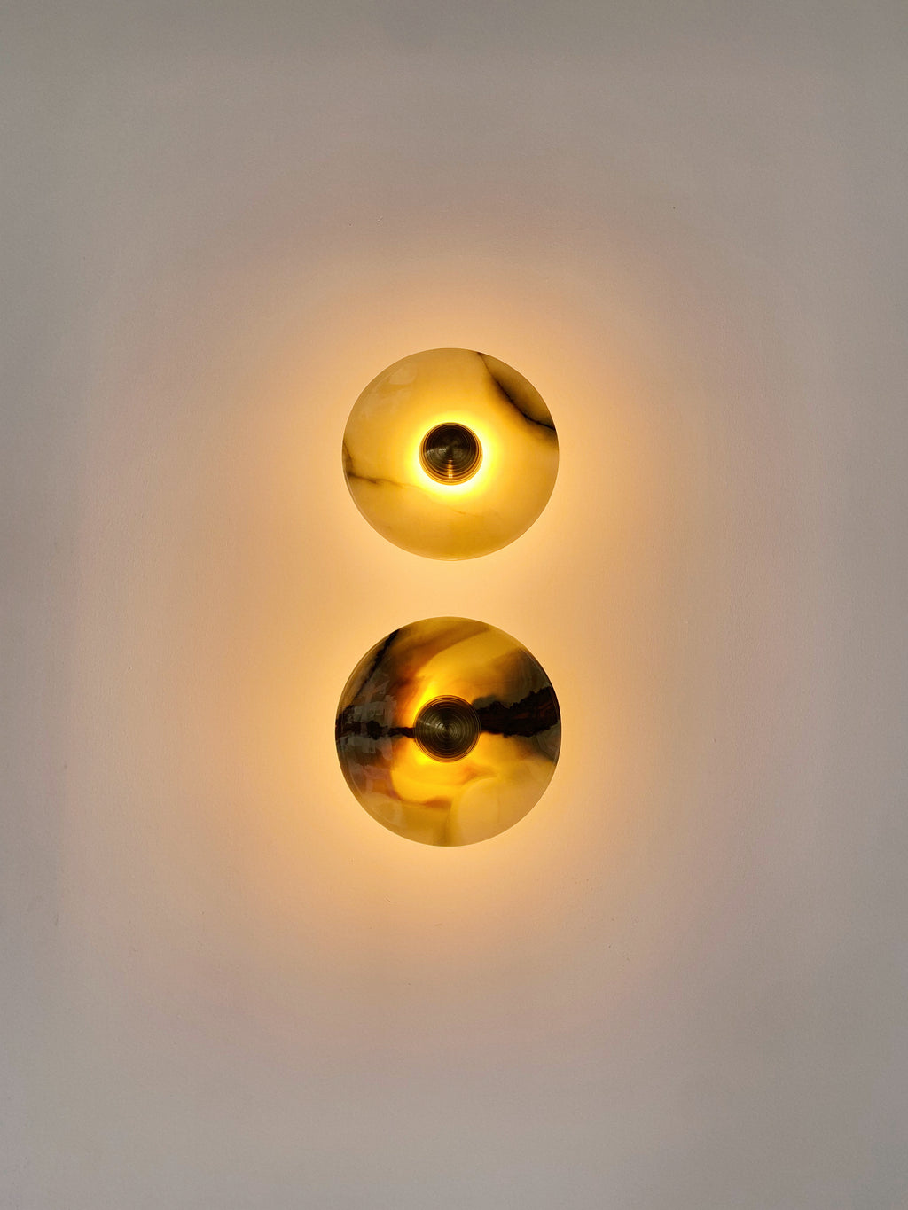 Aurora Series Green Onyx Wall Lamp