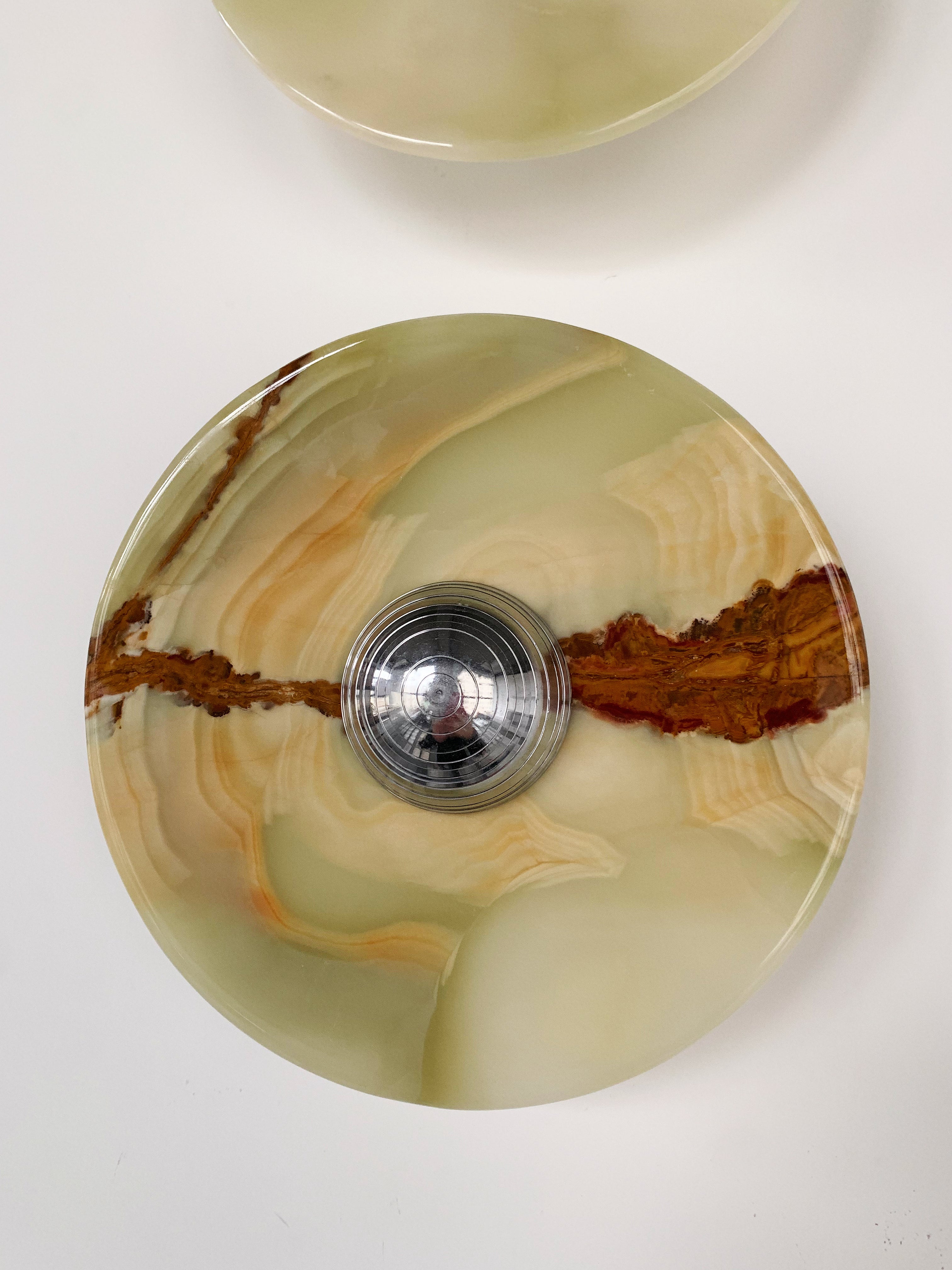 Aurora Series Green Onyx Wall Lamp