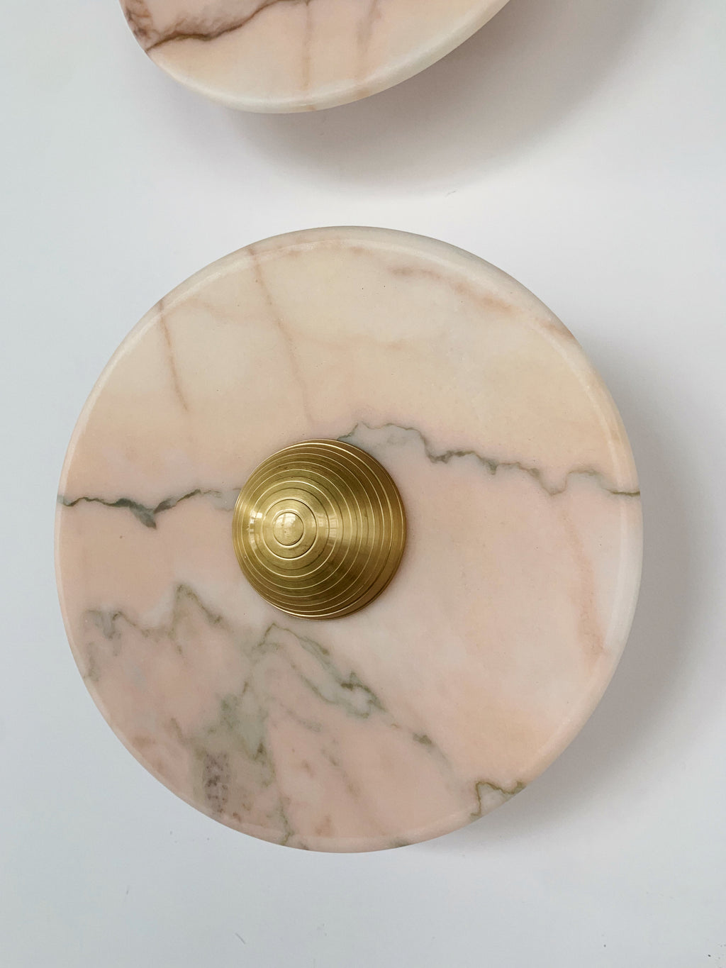 Aurora Series Statuario Rosso Marble Wall Lamp