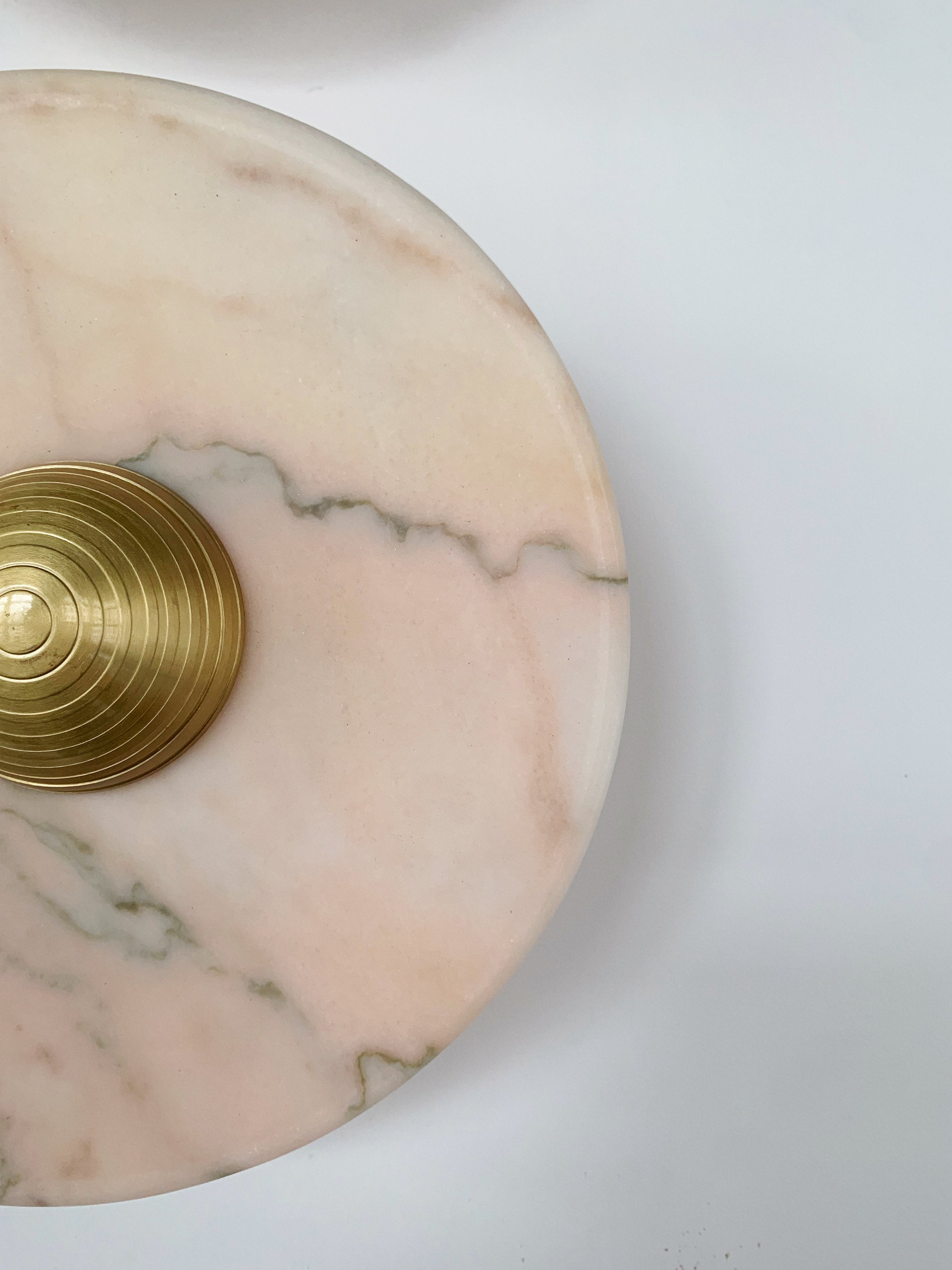 Aurora Series Statuario Rosso Marble Wall Lamp