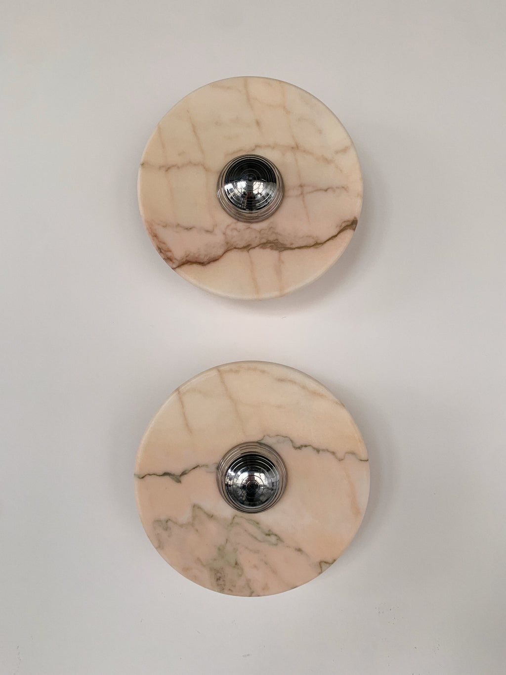 Aurora Series Statuario Rosso Marble Wall Lamp