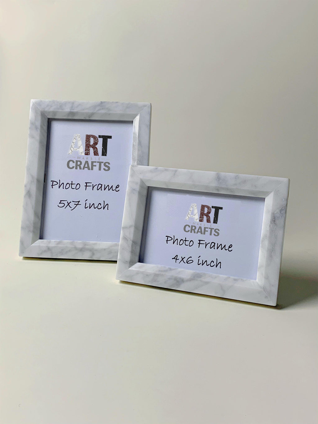 Carrara White Marble Picture Frames
