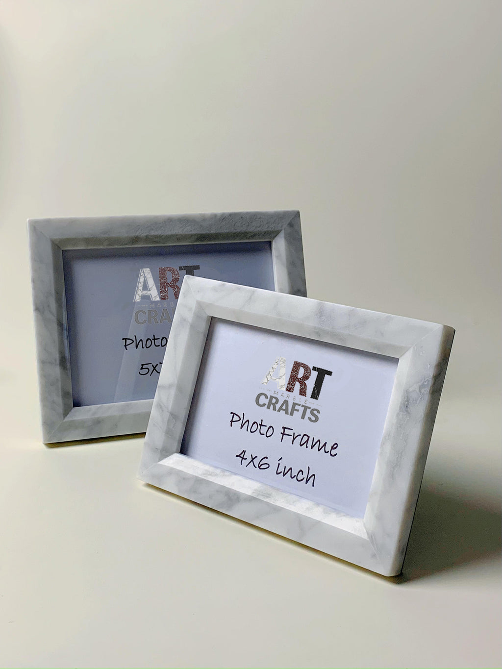 Carrara White Marble Picture Frames