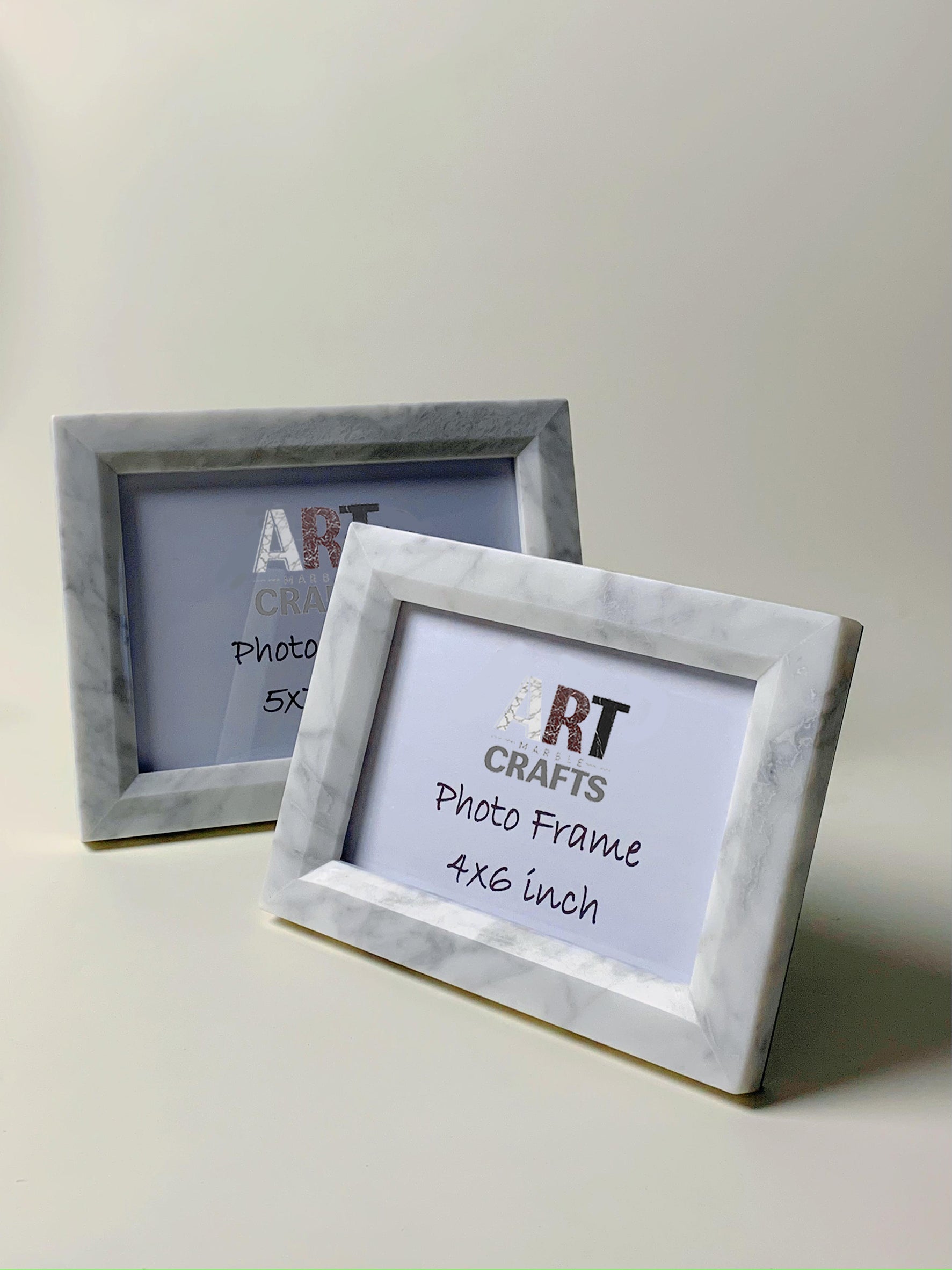 Carrara White Marble Picture Frames