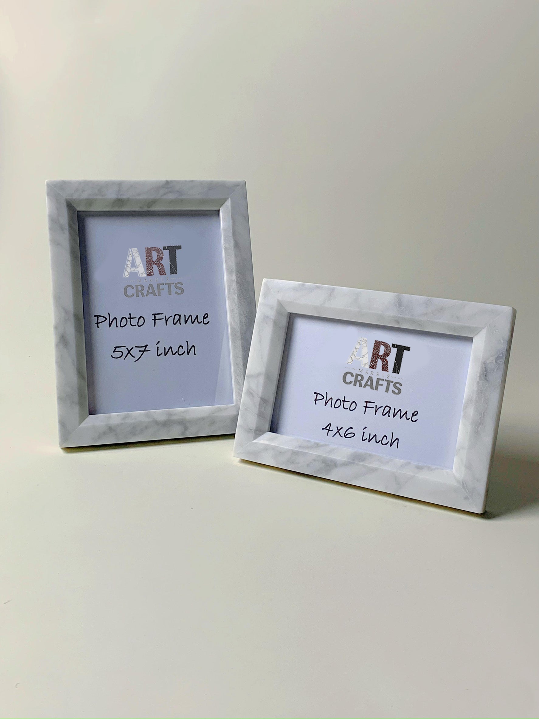 Carrara White Marble Picture Frames