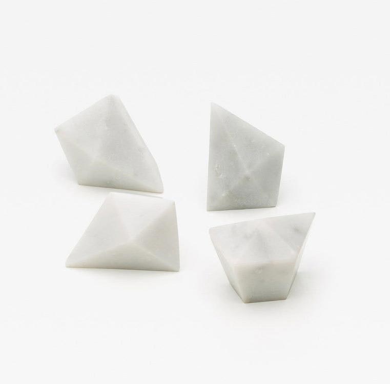 Carrara White Irregular Small Marble Handles