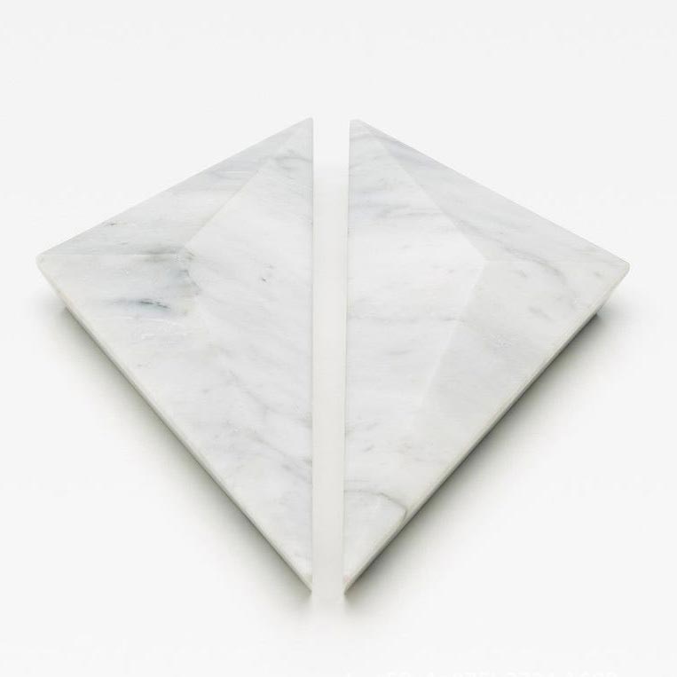 Carrara Diamond Irregular Big Marble Handles