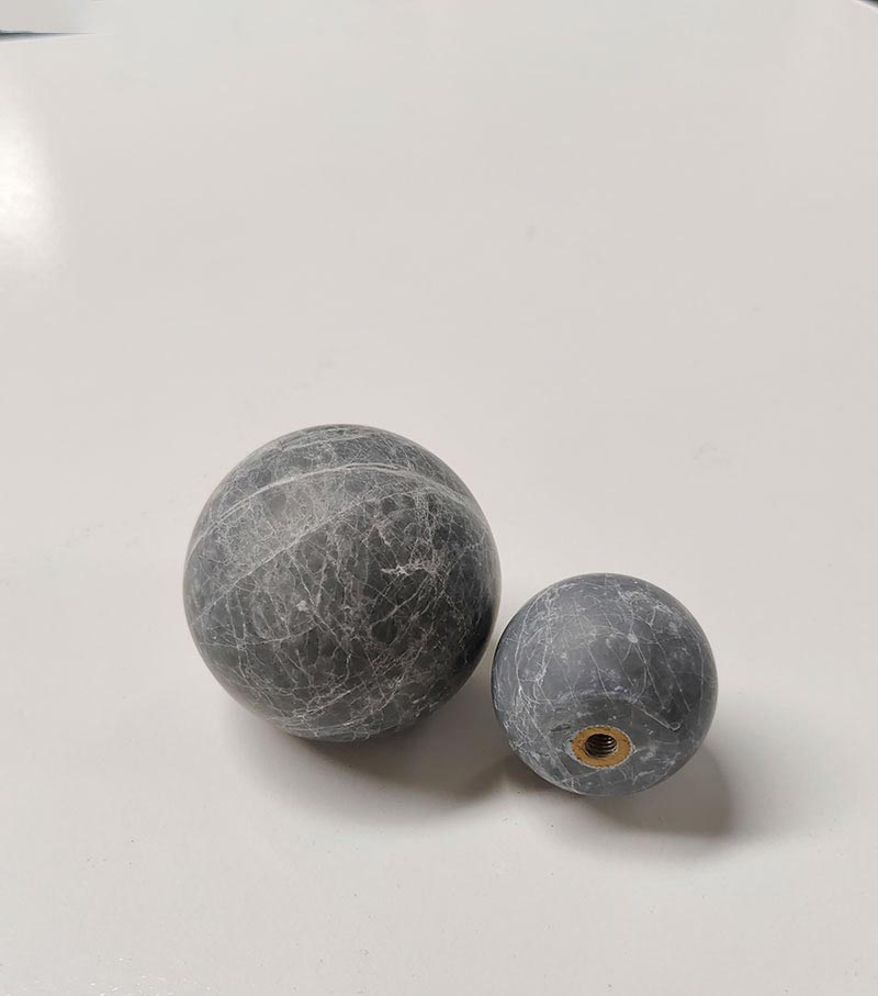 Bianco Grey Round Ball Handles