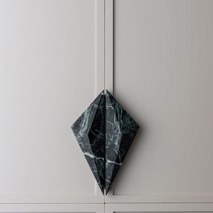 Verde Apli Diamond Irregular Big Marble Handles