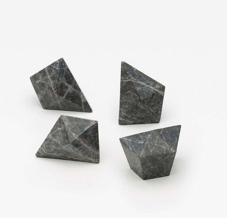 Pearl Grey Irregular Small Marble Handle