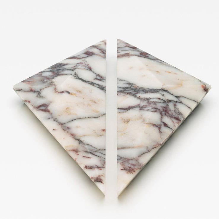 Calacatta Viola Diamond Irregular Big Marble Handles