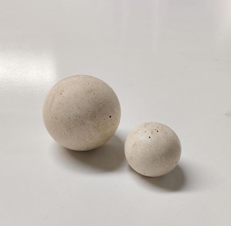 Beige Travertine Round Ball Handles