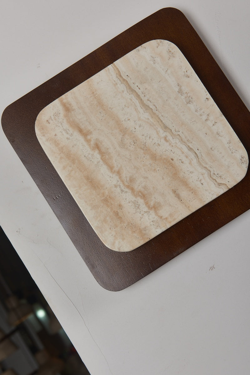 Square Beige Travertine Sconces