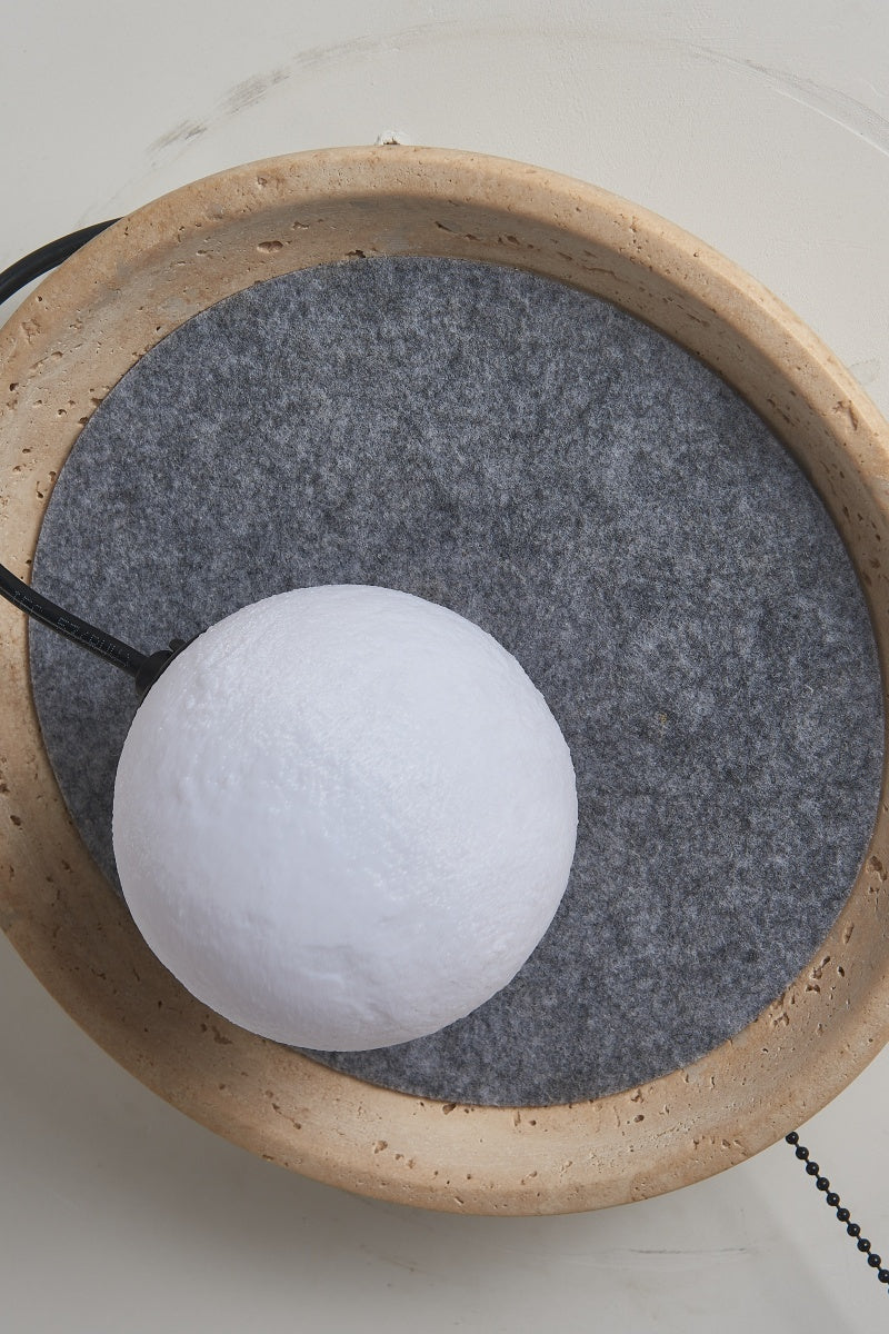 Travertine Round Wall Sconces