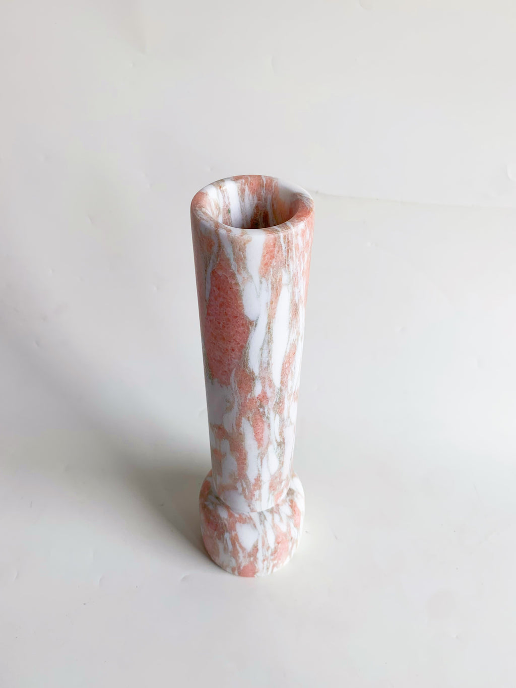 Norwegian Rose Dry Flower Vase | Pink Marble Decorative Vessel