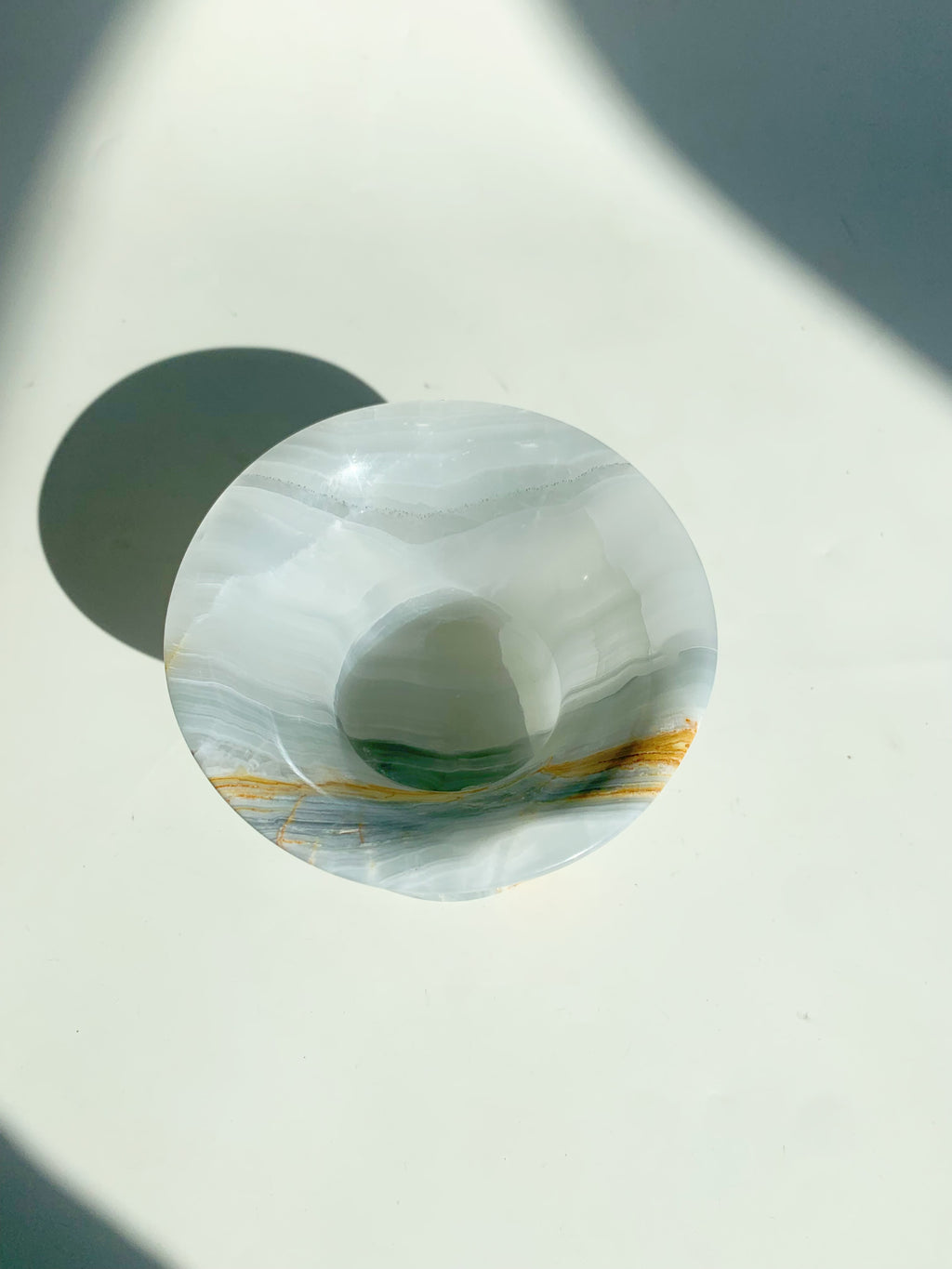 Onyx Funnel Shape Candle Holder | Natural Stone Luxury Decor