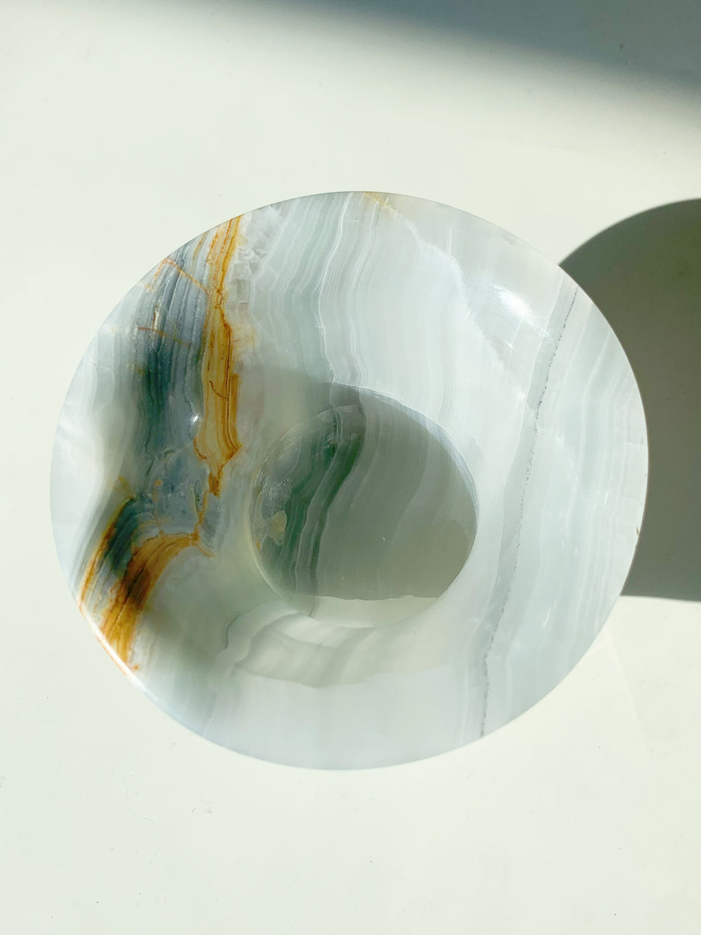 Onyx Funnel Shape Candle Holder | Natural Stone Luxury Decor