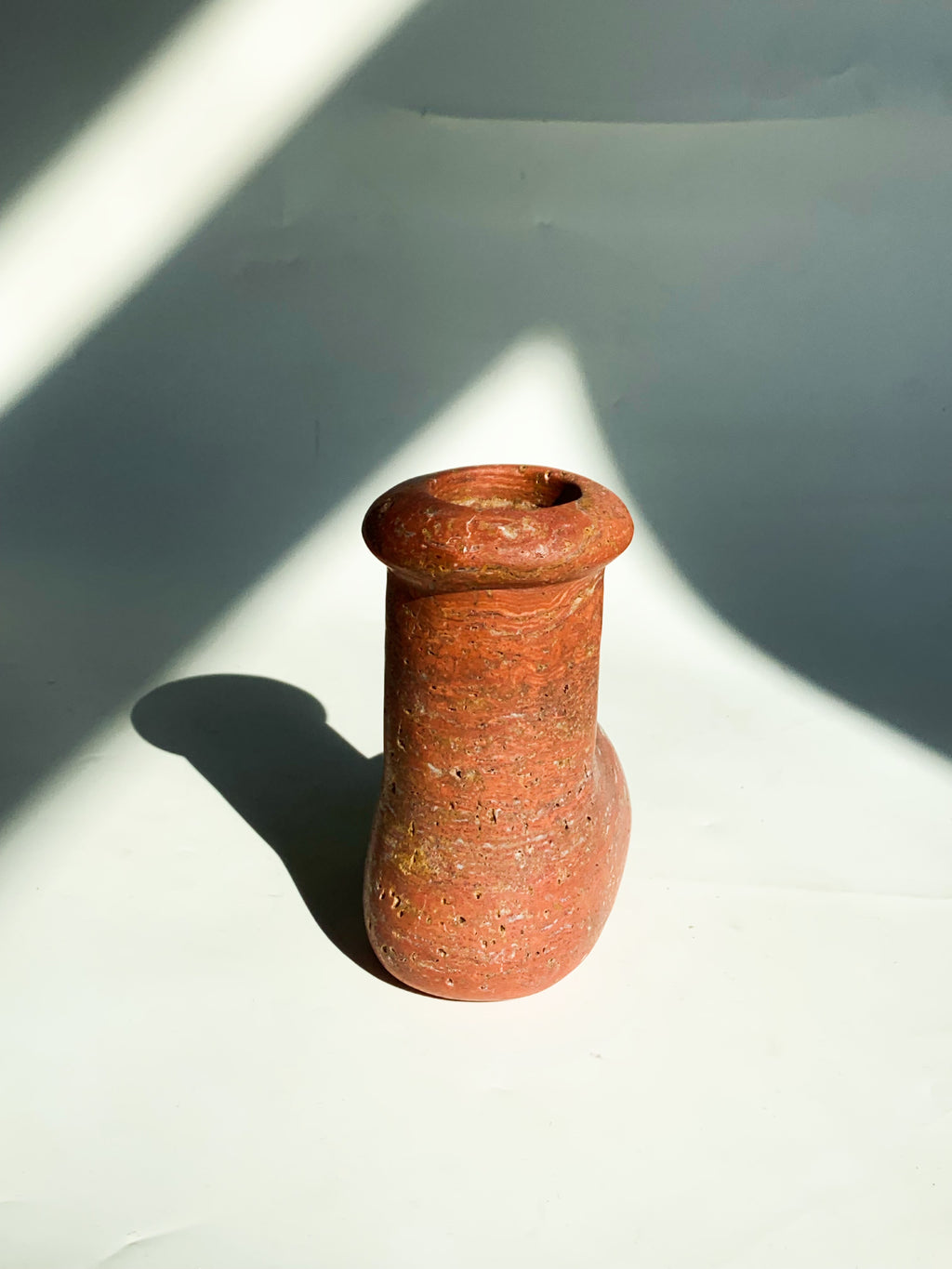 Christmas Style Red Travertine Shoes Home Decor | Natural Stone Holiday Ornament