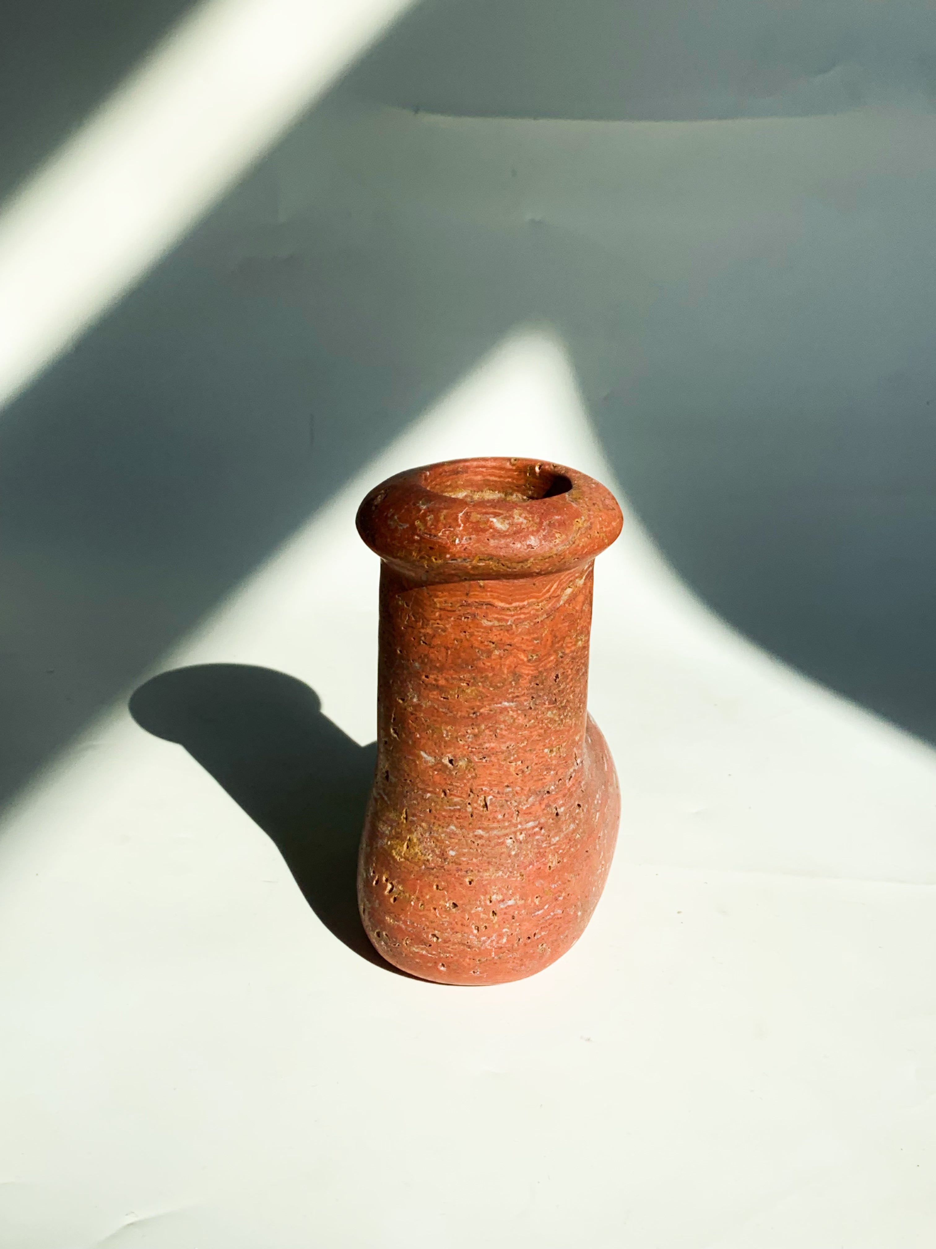 Christmas Style Red Travertine Shoes Home Decor | Natural Stone Holiday Ornament