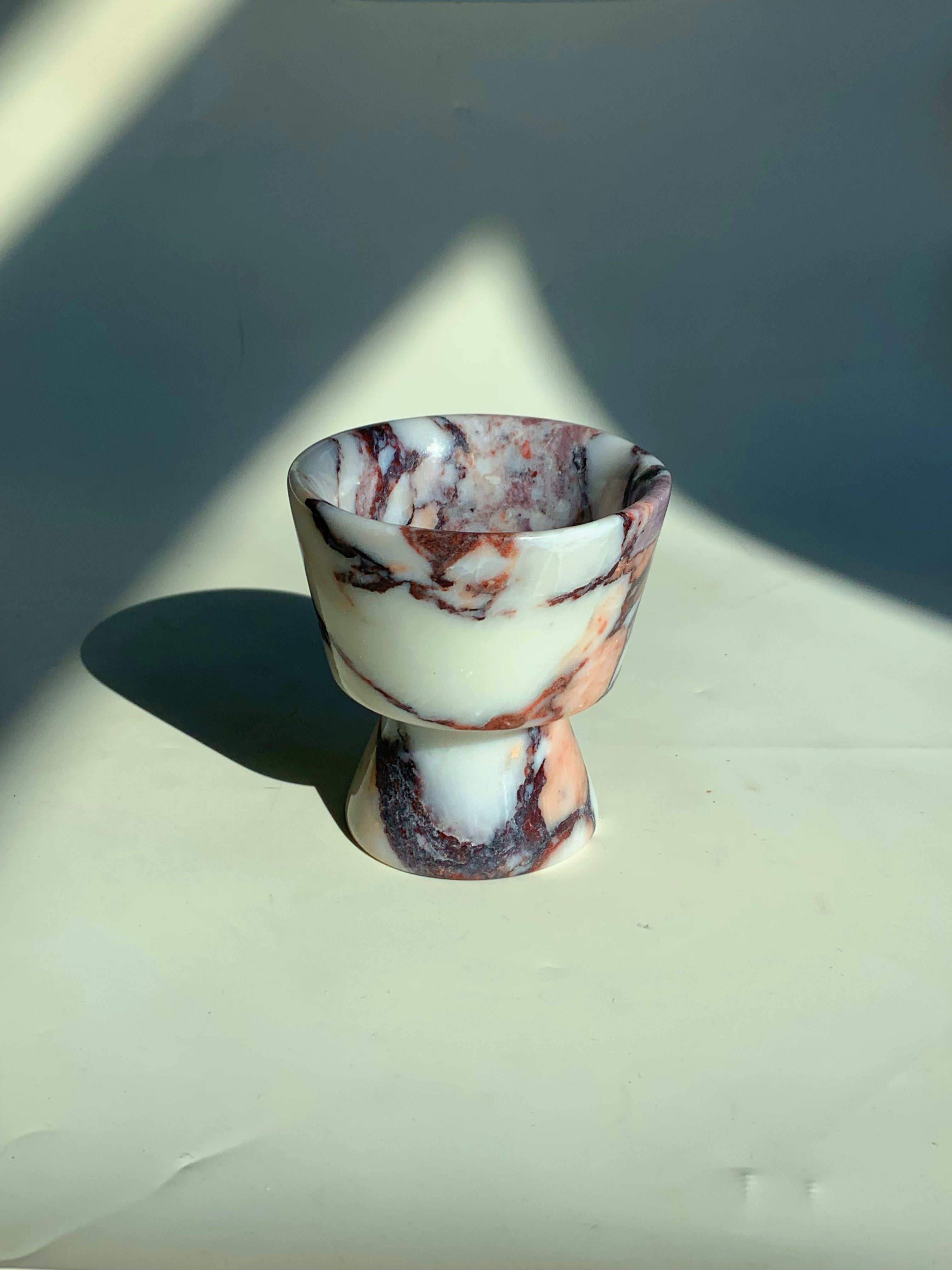 Calacatta Viola Cup-Like Candle Holders | Natural Marble Home Decor