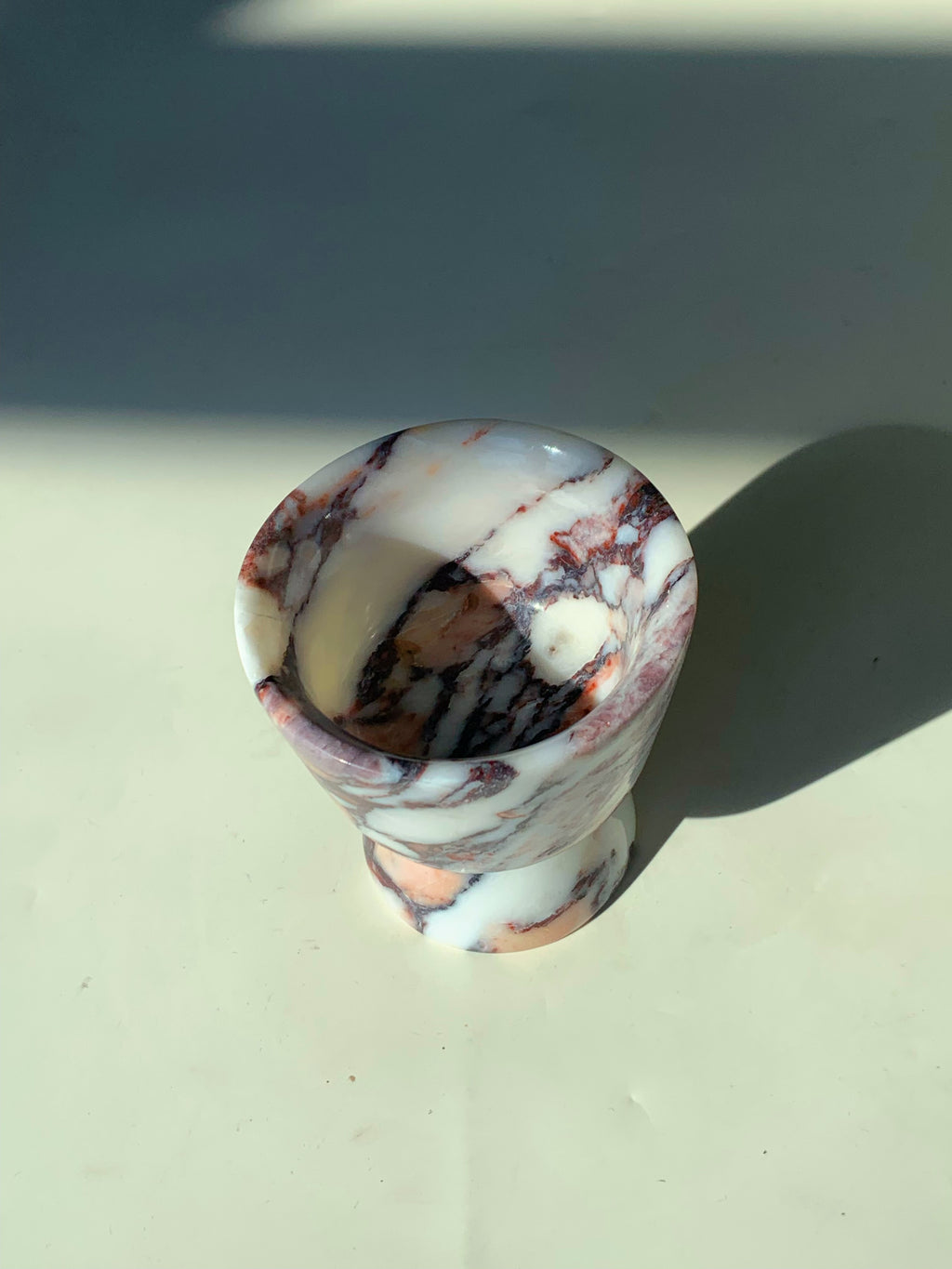 Calacatta Viola Cup-Like Candle Holders | Natural Marble Home Decor