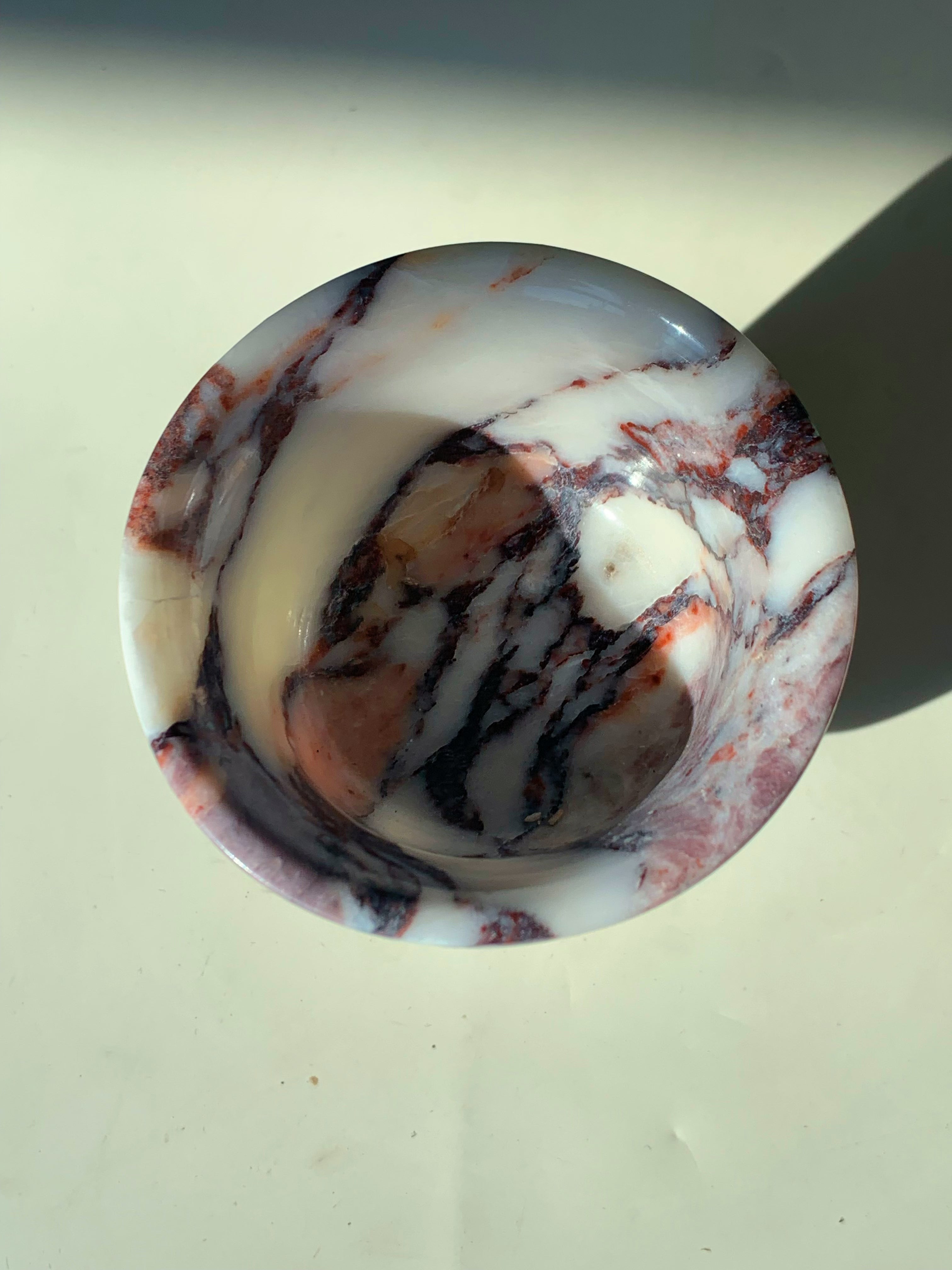 Calacatta Viola Cup-Like Candle Holders | Natural Marble Home Decor