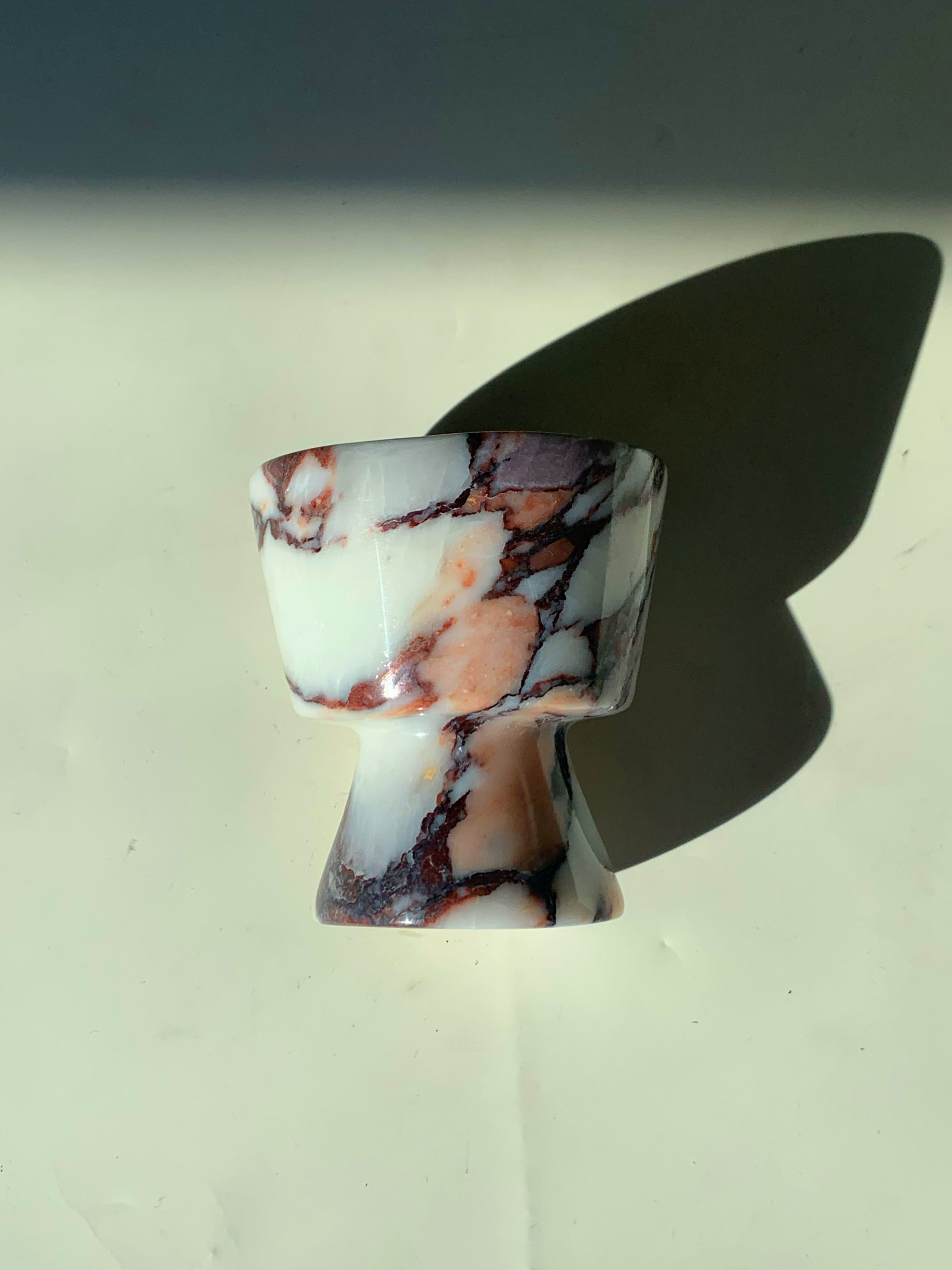 Calacatta Viola Cup-Like Candle Holders | Natural Marble Home Decor