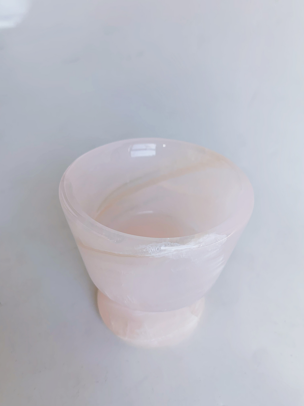 Pink Onyx Cup-Like Candle Holders | Natural Stone Home Decor