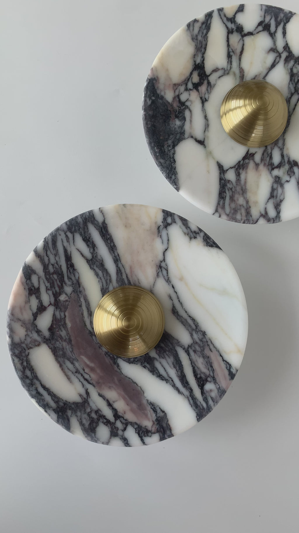 Aurora Series Calacatta Viola Marble Wall Lamp